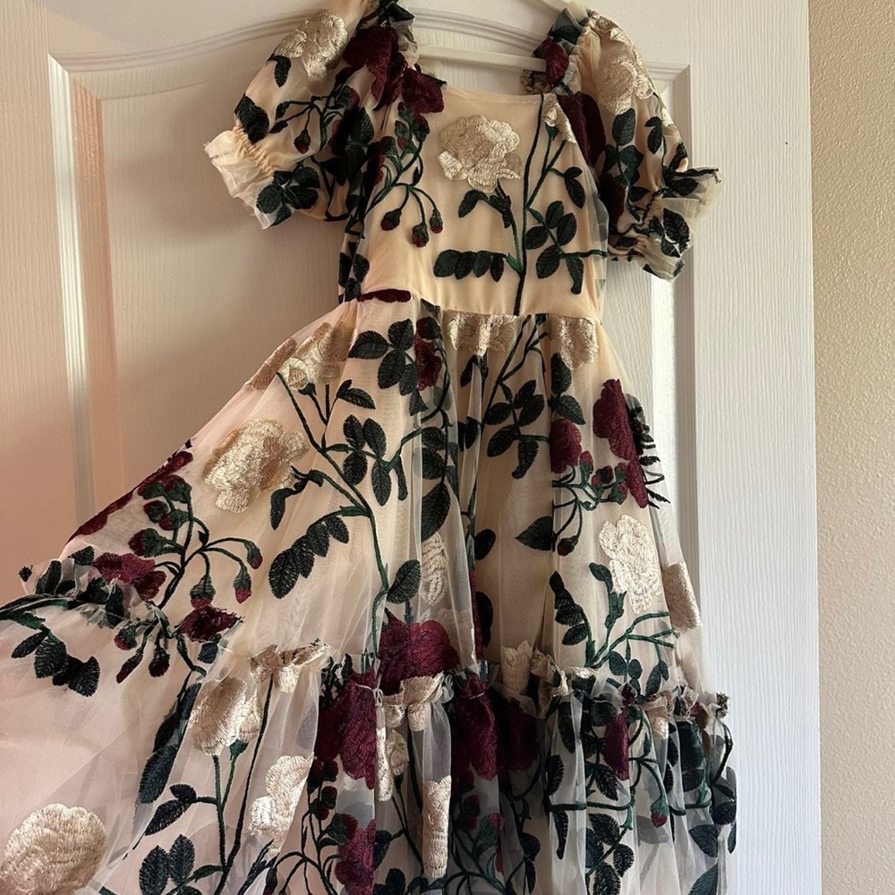 Floral Embroidered Dress